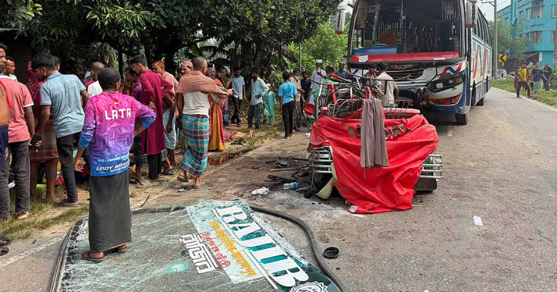 ময়মনসিংহে বাস-অটোরিকশা সংঘর্ষে ৭ জন নিহত