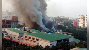 গাজীপুরে ইবনে সিনা ওষুধ কারখানায় আগুন